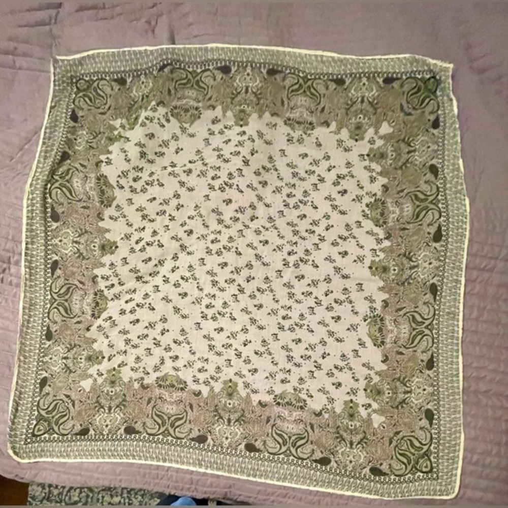 Beautiful Sage Olive Green Scarf/Wrap  38x38